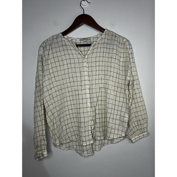 Madewell Meadow Shirt in Windowpane Size XS - Picture 2 of 6